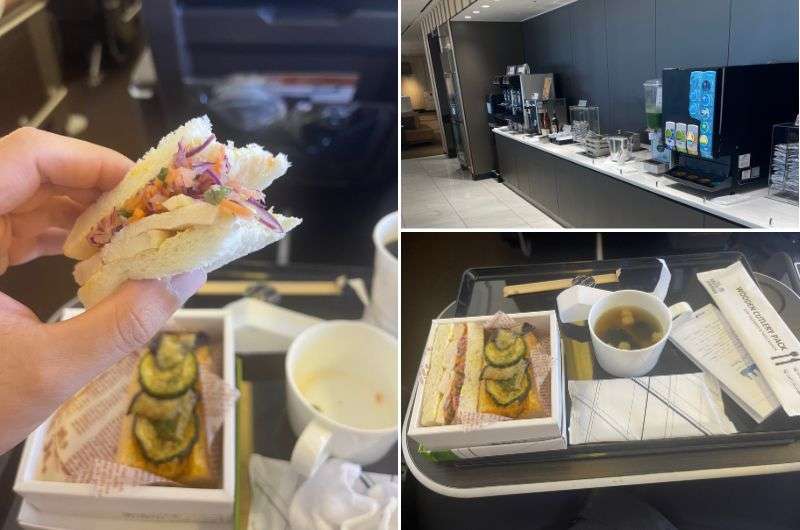 Food in Ana Premium Class, flight from Kyoto to Okinawa, Japan