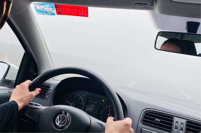 Driving through the zona de niebla in Mexico