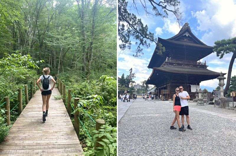Tourists visiting Nagano in Japan