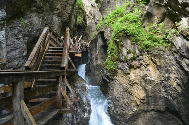 The Sigmund Thun Klamm Waterfall in Austria