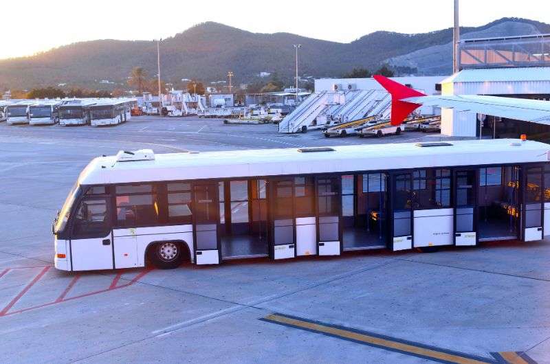 Bus at the airport