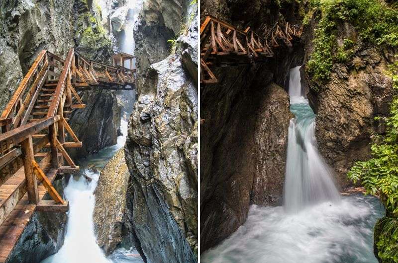 The Sigmund Thun Klamm Waterfall in Austria