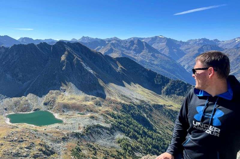 The view on Graukogel hike in Austria