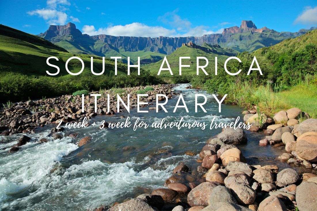2 Week + 3 Week South Africa Itineraries for Adventurous Travelers