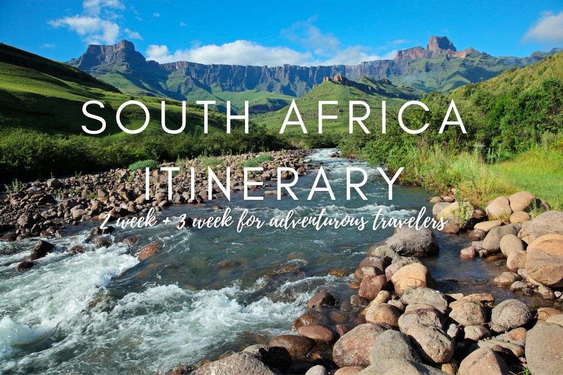 2 Week + 3 Week South Africa Itineraries for Adventurous Travelers