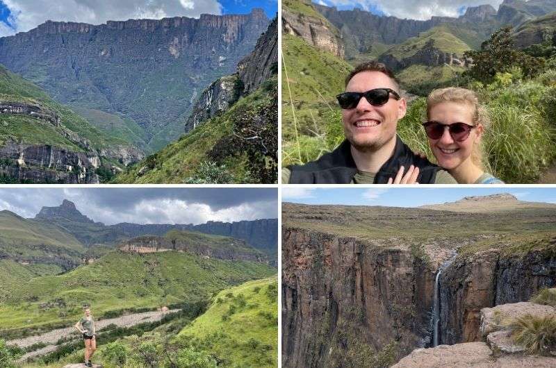Hiking to the Tugela Falls in Drakensberg, South Africa