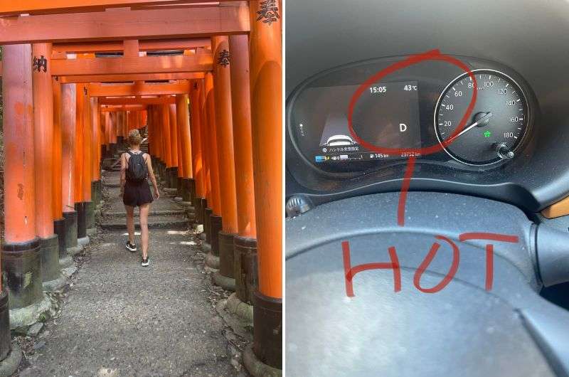 Fushimi Inari Shrine in Kyoto in Japan