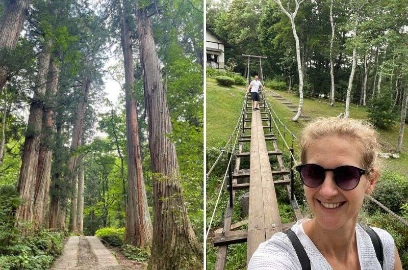 On the Togakushi hike, Japan