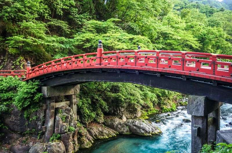 Shinkyo Bridge in Nikko, Japan