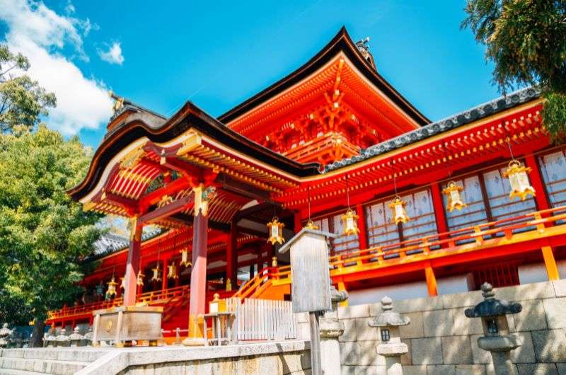 Tsurugaoka Hachimangu shrine in Tokyo, Japan