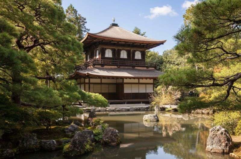 Ginkaku-ji temple in Kyoto, Japan