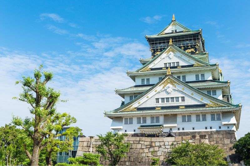 Osaka Castle Park in Japan