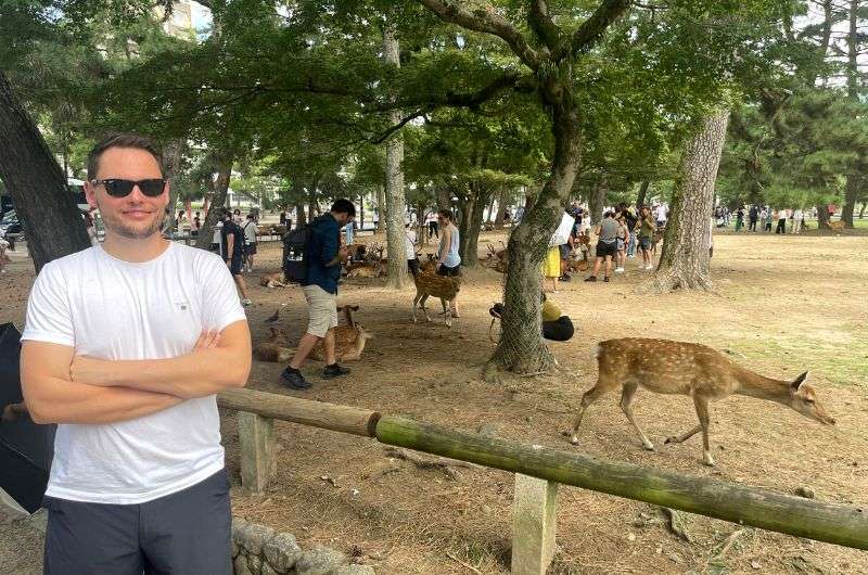 Visiting Nara Golden Park, Japan