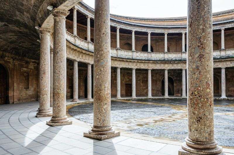 Columns at La Alhambra, Spain