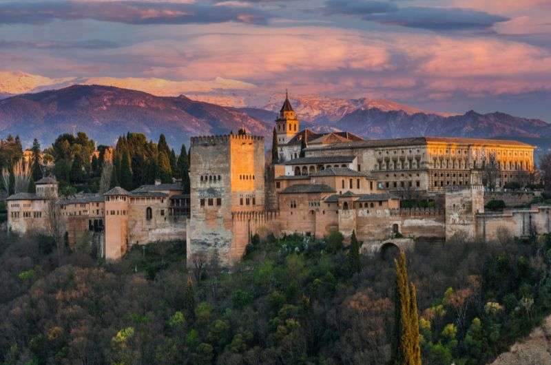 View of La Alhambra in Granada, Spain