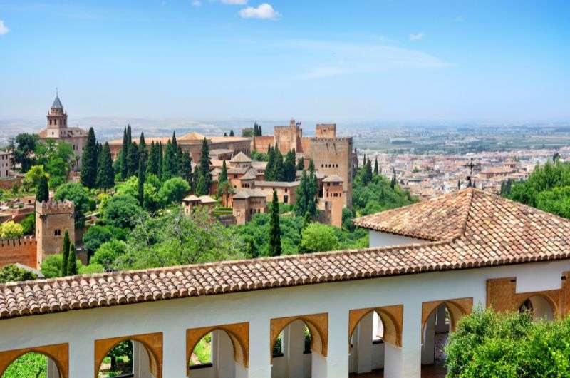 View of La Alhambra in Granada, Spain