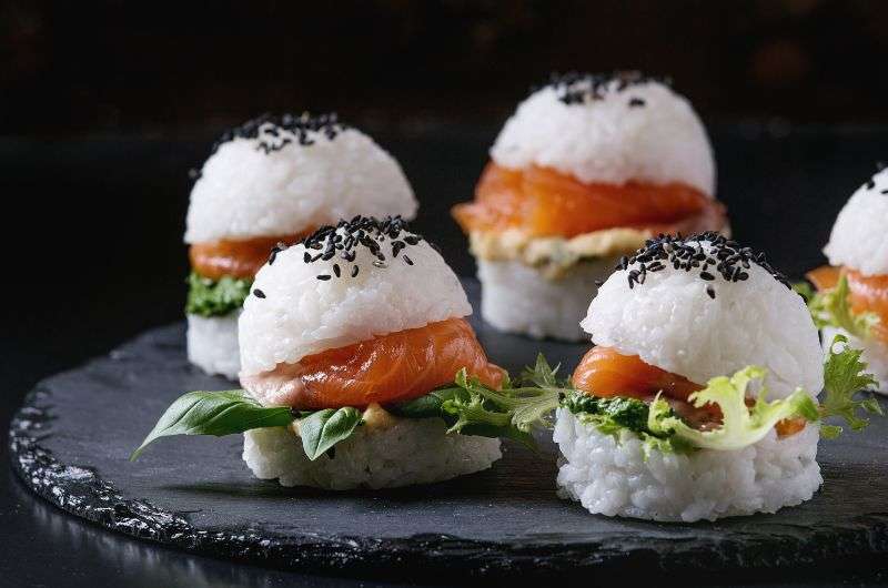 Rice burgers, food of Japan