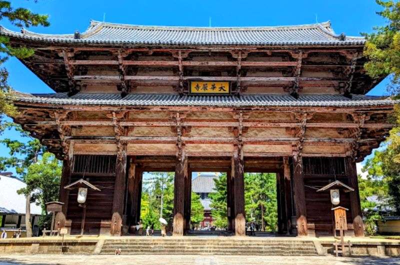 The Great South Wall in Todai-ji, Japan