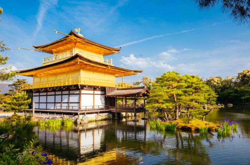 Kinkakuji temple in Kyoto, Japan