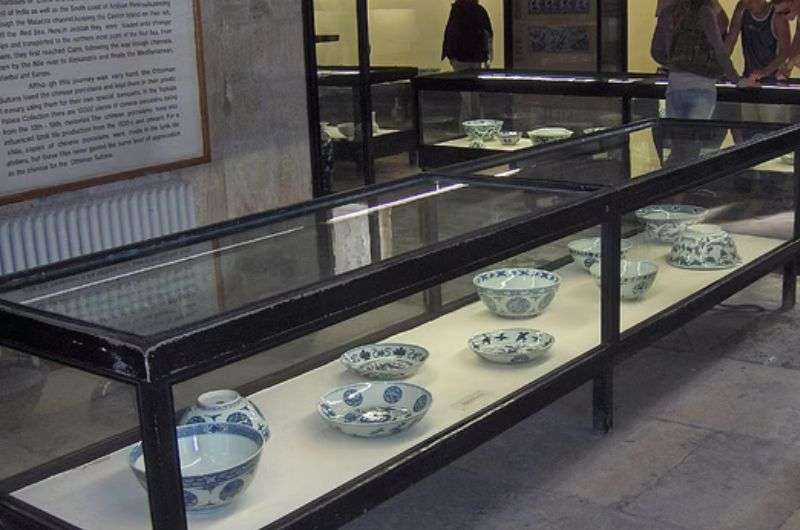 Porcelain at Topkapi palace, Istanbul Turkey