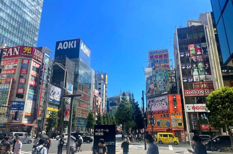 The Akihabara district in Tokyo, Japan