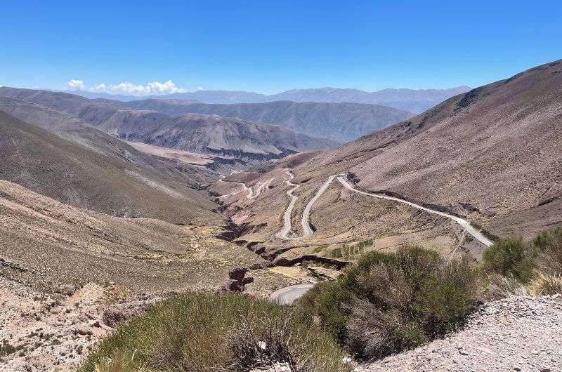 On our way to Salinas Grandes in Argentina