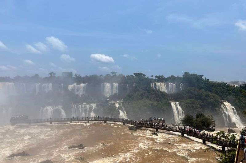 Brazil side of Iguazu Falls in Argentina