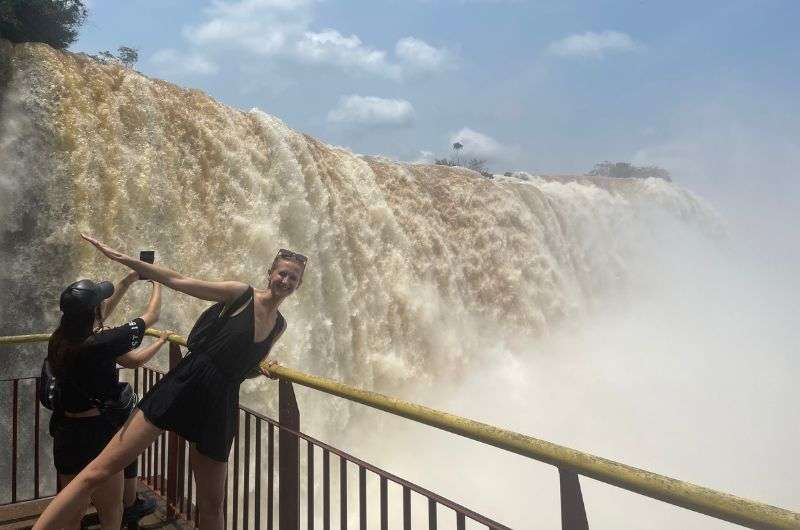 Lower Circuit of the Iguazu Falls in Argentina