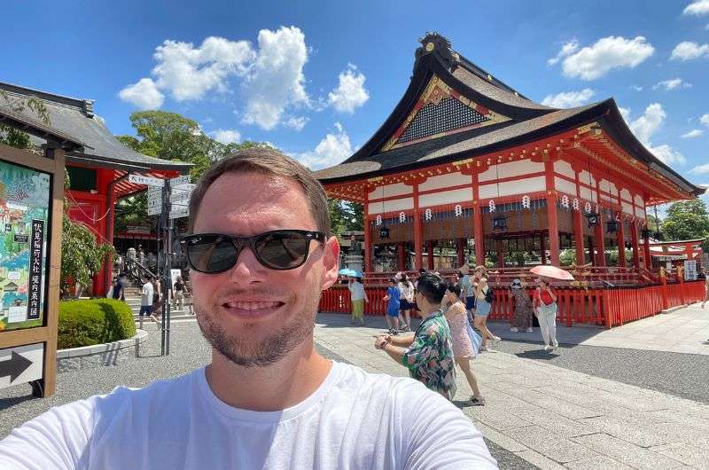 A tourist in Japan