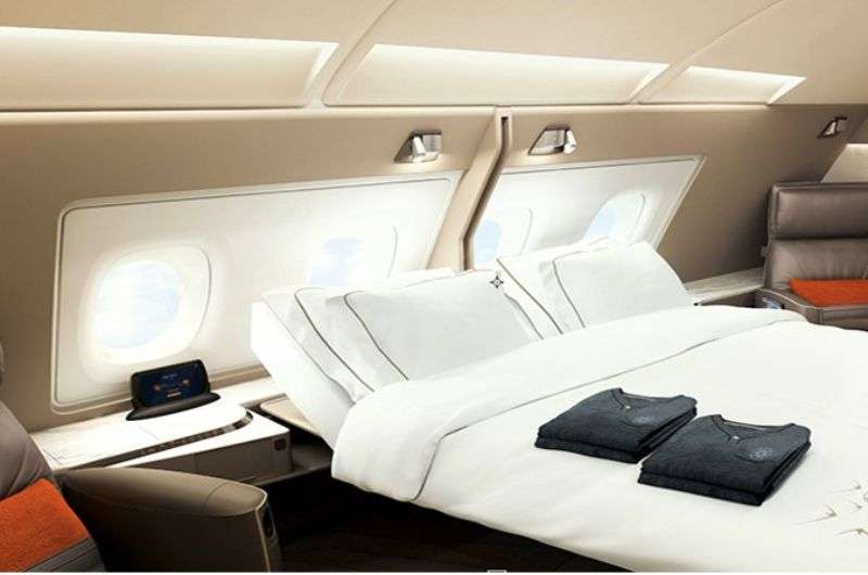 First class suite on Singapre Airlines
