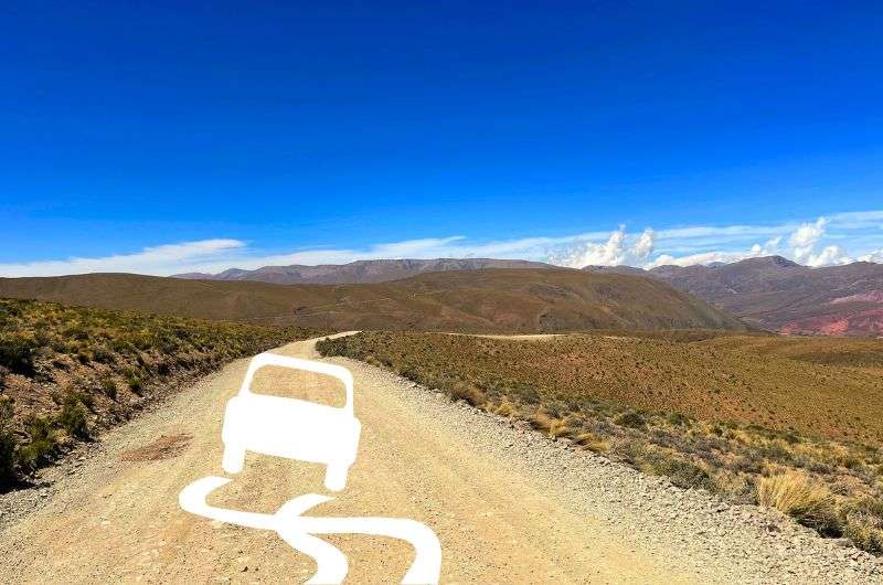 Driving to Quebrada de Humahuaca in Argentina