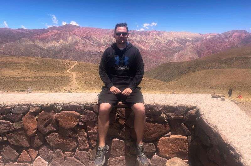 Jan in Quebrada de Humahuaca in Jujuy, Argentina