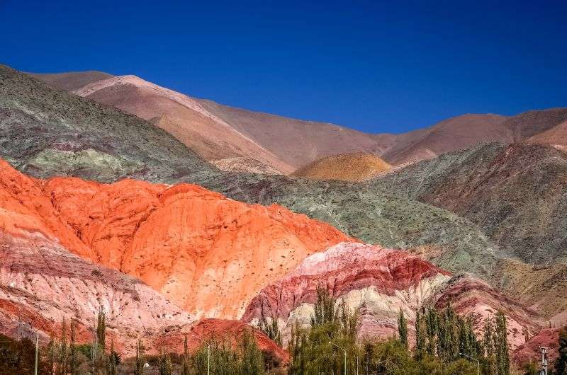 Mountain vallye Quebrada de Humahuaca in Jujuy, Argentina