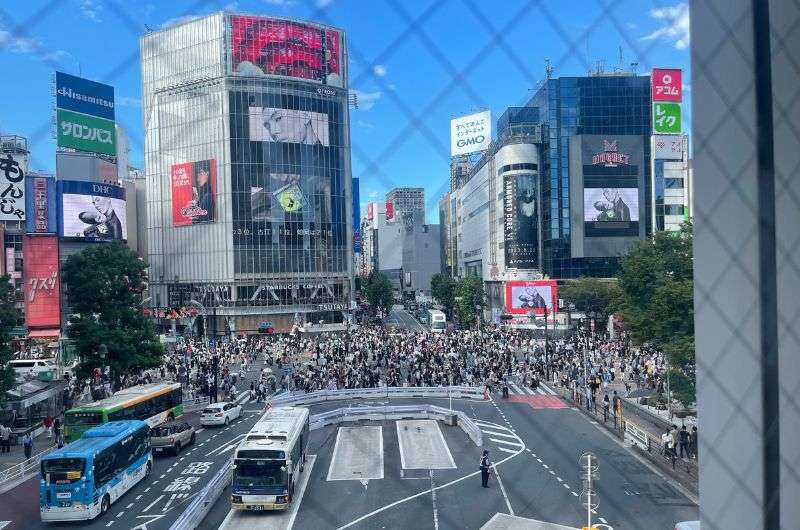 Shibuya Crossing in Tokyo, itinerary for 3 days