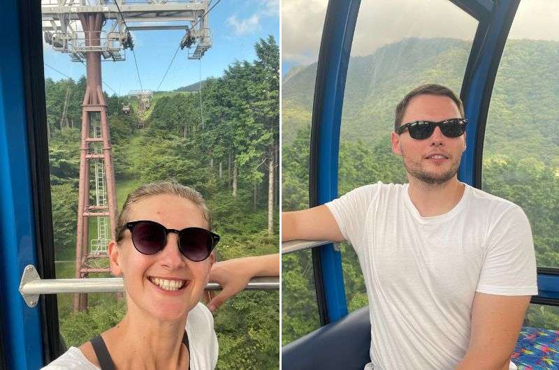 Getting the Hakone Ropeway in Japan