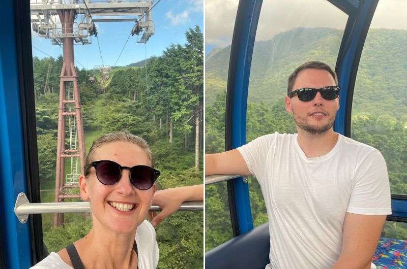 Getting the Hakone Ropeway in Japan