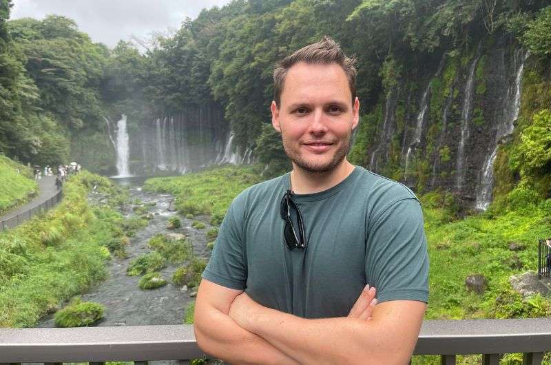 Visiting Shiraito Falls in Hakone, Japan