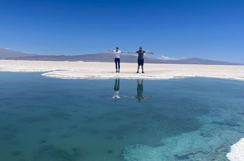 Ojos de Salar in Salinas Grandes, Argentina