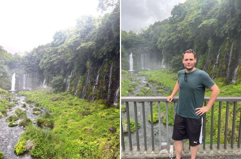 Visiting Shiraito and Otodome Falls in Hakone, Japan