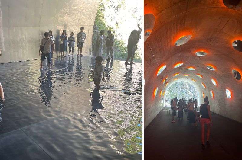 The Tunnel of light in Kyiotsu Gorge in Nagano, Japan