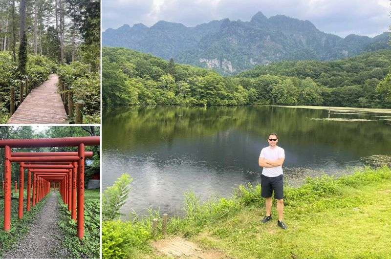 Kagamiike Lake and the paths used to get there, Nagano itinerary, Japan guide