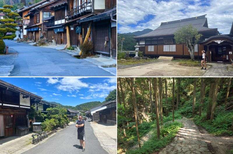 Scenes from the walk between Tsumago and Magome, Nagone itinerary day 2