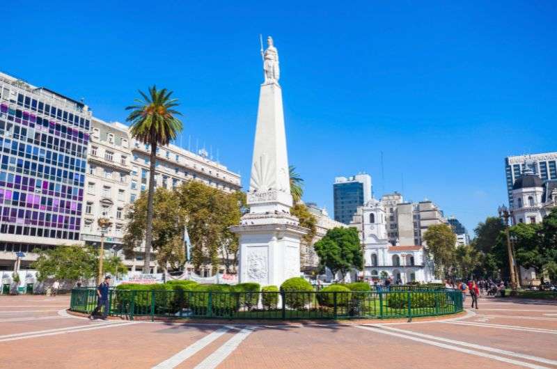 Visiting Plaza de Mayo in Buenos Aires, Argentina