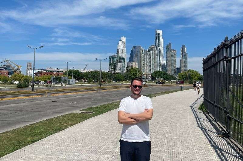 Walking in the streets of Buenos Aires, Argentina