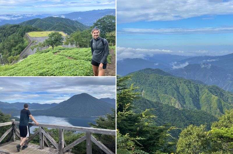 Hiking Hangetsuyama near Nikko, Japan