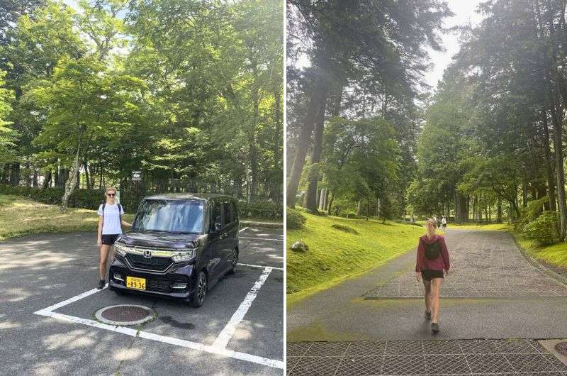 Renting a car for sightseeing in Nikko, Japan 