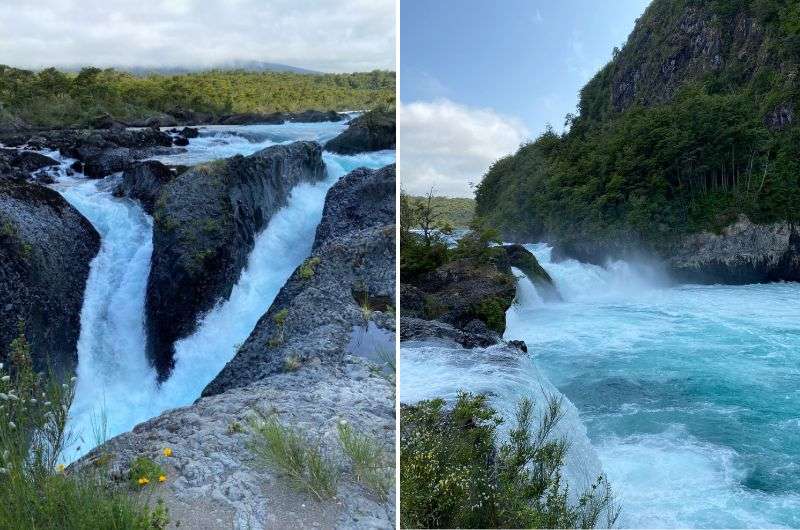 Petrohué Waterfalls in Patagonia, Chile