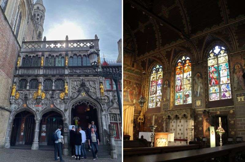Basilica of the Holy Blood in Bruges, Belgium