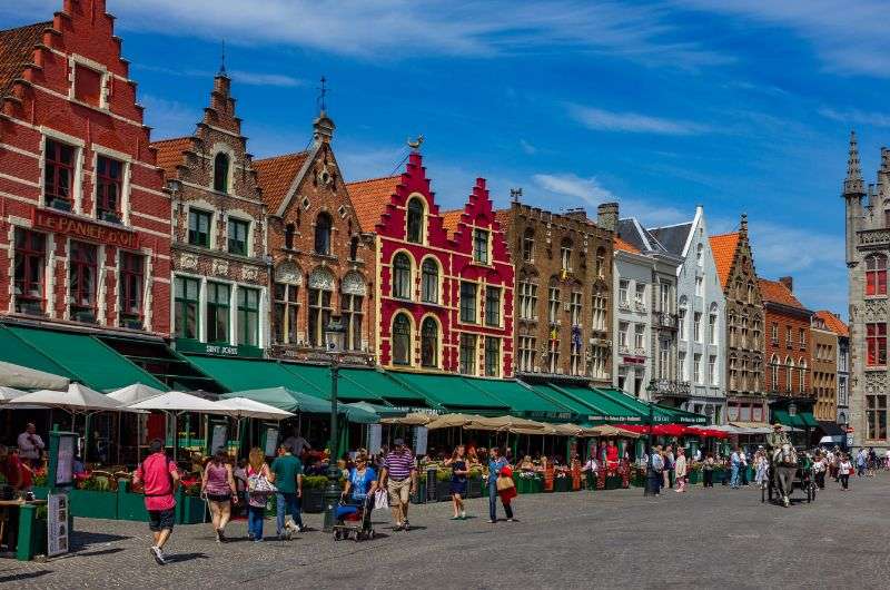 Market Square in Bruges, Belgium