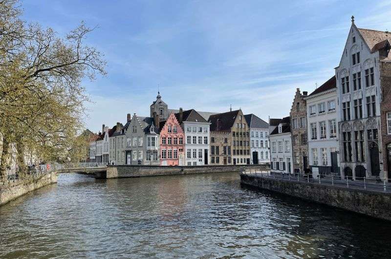 View of the buildings and canals in Bruges, Belgium, photo by Next Level of Travel